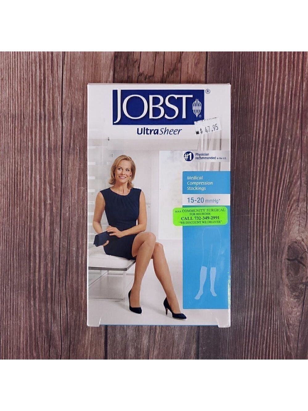 Jobst Medical Compression Stockings Natural 15-20mmHg Large Petite Knee CT